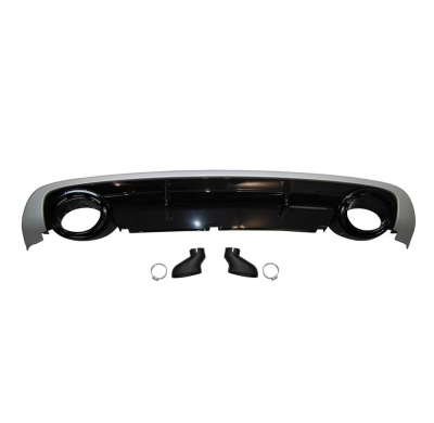 Difusor Trasero Audi A6 Sedan / Avant C6 2009-2012 Look RS6 ABS Plástico ABS