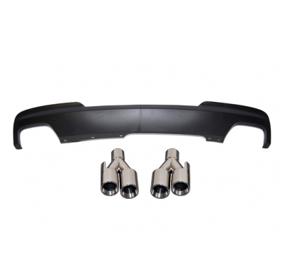 Difusor Trasero BMW F10/F11 10-16 Look M-Tech ABS Colas Plástico ABS