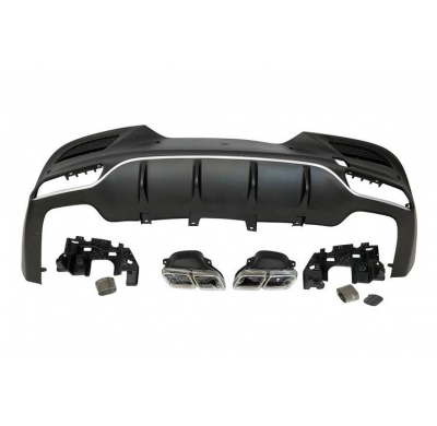Difusor Trasero Mercedes C292 2014-2018 Look AMG GLE63 Plástico ABS