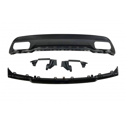 Difusor Trasero Mercedes W176 2012-2018 Look A45 ABS Plástico ABS