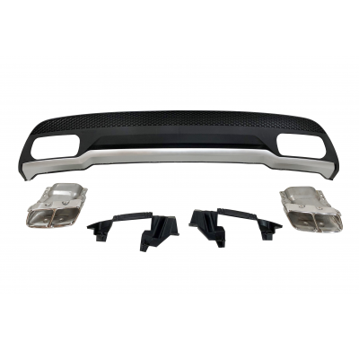 Difusor Trasero Mercedes W176 2012-2018 Look AMG A45 ABS Plástico ABS