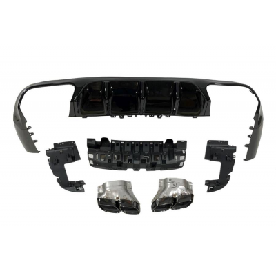 Difusor Trasero Mercedes W213 COUPE C238 look AMG E63 Plástico ABS
