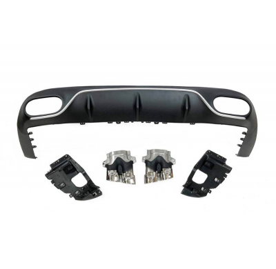 Difusor Trasero Mercedes W213 COUPE C238 look E53 Plástico ABS