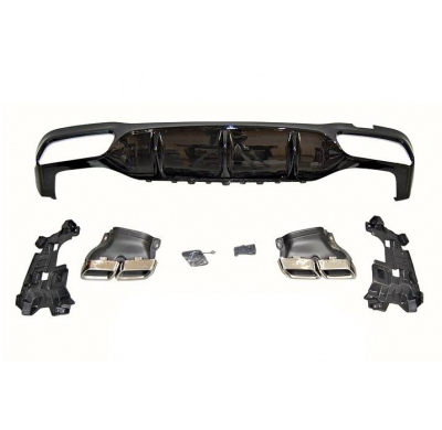 Difusor Trasero Mercedes W213 4 puertas look AMG E63 ABS Plástico ABS