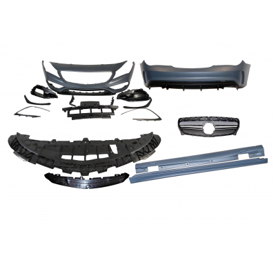 Kit Carrocería Mercedes W117 13-16 4P / SW LCI Look AMG A45 Parrilla Plástico ABS