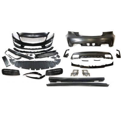 Kit Carrocería Mercedes W176 A45 2012-2015 Look AMG Sin Sensores Plástico ABS
