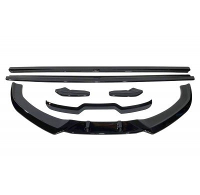 Kit De Carrocería Audi A3 2017-2019 Look RS3 Negro Brillante Plástico ABS