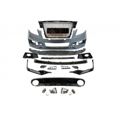 Kit De Carrocería Audi A4 '09-12 B8 Sedan/Avant Look RS4 2016 Plástico ABS