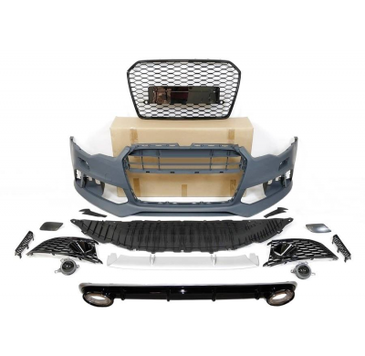 Kit De Carrocería Audi A6 C7 11-14 Look RS6 2016 Plástico ABS