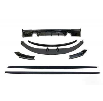 Kit De Carrocería BMW F22 / F23 Look M Performance Brillante Negro Plástico ABS