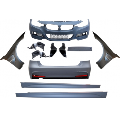 Kit De Carrocería BMW F30 Look M-Tech Con Aletas Plástico ABS