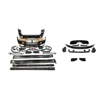 Kit De Carrocería BMW X5 F15 Look M Performance Brillante Negro Plástico ABS