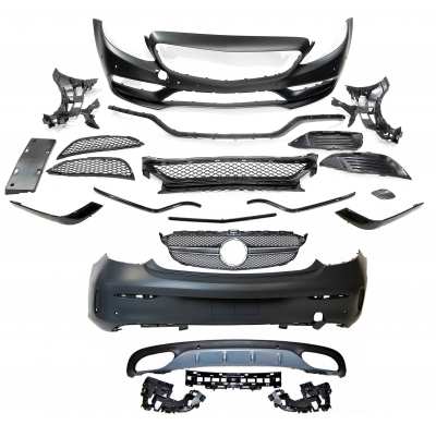 Kit De Carrocería Mercedes W205 2014-2018 Coupe Look AMG Plástico ABS