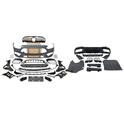 Kit De Carrocería Mercedes W206 Sedan / SW Look AMG C63 Plástico ABS