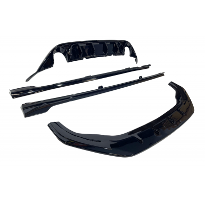 Kit De Carrocería Volkswagen Golf 7 Brillante Negro Plástico ABS