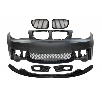 Paragolpes Delantero BMW E82/E88/E87/E81  Look M1 05-11 Spoiler Carbono Plástico ABS