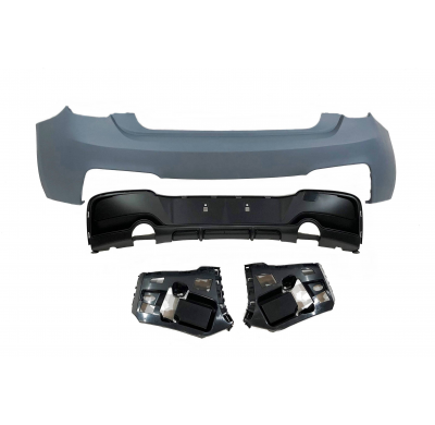 Paragolpes Trasero BMW F20 / F21 3-5P 12-14 Look M Performance 2 Salidas Plástico ABS