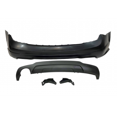 Paragolpes Trasero Mercedes W204 07-13 2-4P 1 Salida Look AMG ABS Plástico ABS
