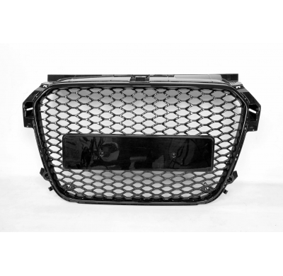 Parrilla Audi A1 2012-2015 Look RS1 Black  Plástico ABS