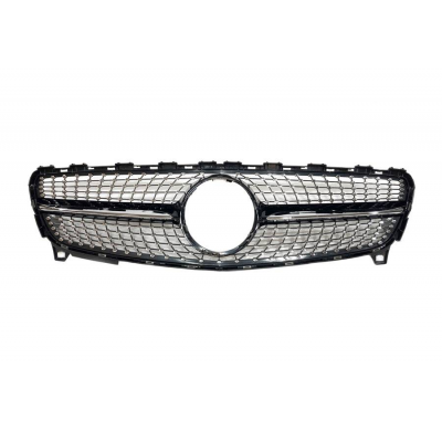 Parrilla Mercedes W176 2016-2018 Look Diamond Plástico ABS