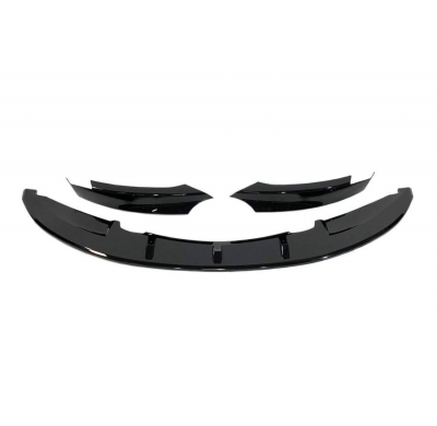 Spoiler Delantero BMW E82 / E88 Look M PERFORMANCE Brillante Negro Plástico ABS