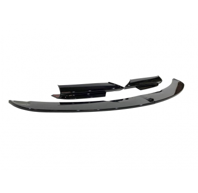 Spoiler Delantero BMW E90 / E91 2005-2008 Look M-Tech Brillante Negro Plástico ABS