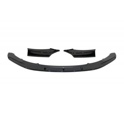 Spoiler Delantero BMW F20 / F21 12-14 Look M Performance Negro Brillo Plástico ABS