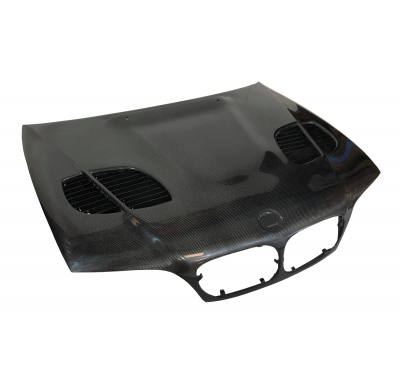 Capó Carbono BMW E46 '02-06 2P. Look M3 GTR C/T Fibra de Carbono