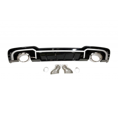 Difusor Trasero Audi A3 2016-2019 Sportback Sline Look RS3 Plástico ABS