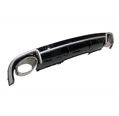 Difusor Trasero AUDI A4 B9 2016+ LOOK RS4 ABS Plástico ABS