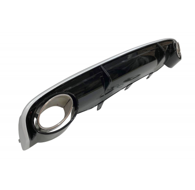 Difusor Trasero Audi A7 2011-2014 Look RS7 para SLine / S7 Plástico ABS