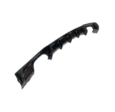 Difusor Trasero BMW F30 / F31 Look M Performance 2 Salidas Negro Brillo Plástico ABS