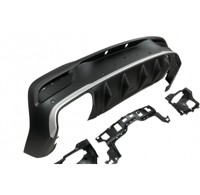 Difusor Trasero Mercedes C167 GLE 2020 Colas Look E53 Black Plástico ABS