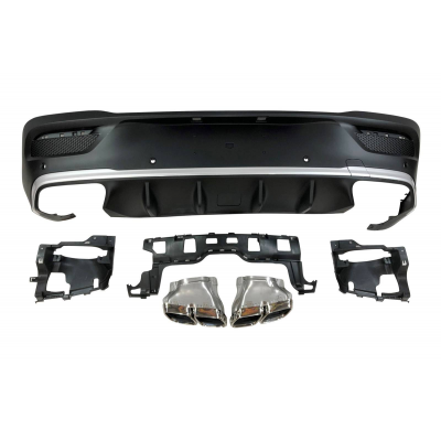 Difusor Trasero Mercedes C167 GLE 2020 Colas Plástico ABS