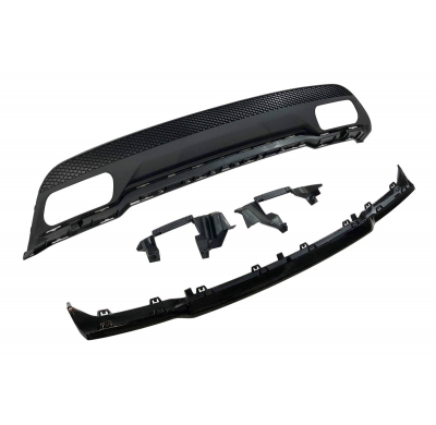 Difusor Trasero Mercedes W176 2012-2018 Look A45 ABS Plástico ABS