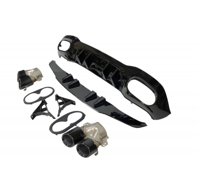 Difusor Trasero Mercedes W177 Look AMG A45 Plástico ABS