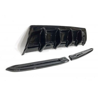 Difusor Trasero Volkswagen Arteon R MAX 2021 Negro Brillante Plástico ABS