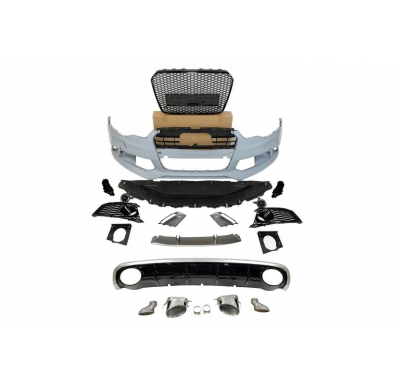Kit De Carrocería Audi A6 C7  2011-2014 Look RS6 Plástico ABS