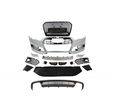 Kit De Carrocería Audi A6 C7 Look RS6 2015-2018 ABS Plástico ABS