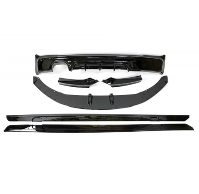 Kit De Carrocería BMW F22 / F23 Look M Performance Brillante Negro 1 Salida Plástico ABS