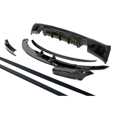 Kit De Carrocería BMW F22 / F23 Look M Performance Brillante Negro Plástico ABS