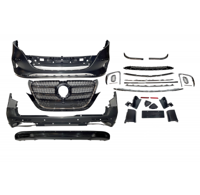 Kit De Carrocería Mercedes Vito 2016-2020 W447 Look 2024 Plástico ABS