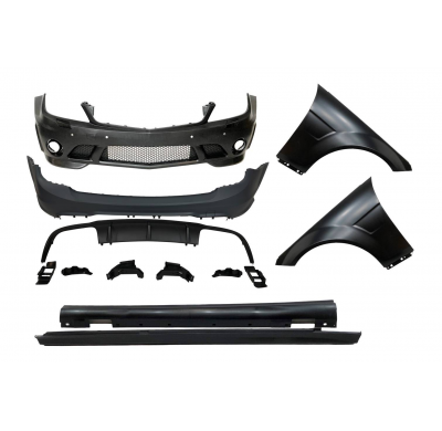 Kit De Carrocería Mercedes W204 SW Look AMG C63 07-10 ABS Plástico ABS