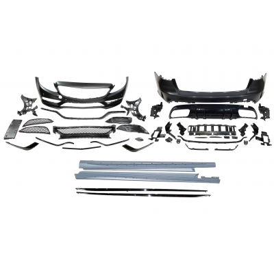 Kit De Carrocería Mercedes W205 SW 2014-2021 Look C63 Plástico ABS