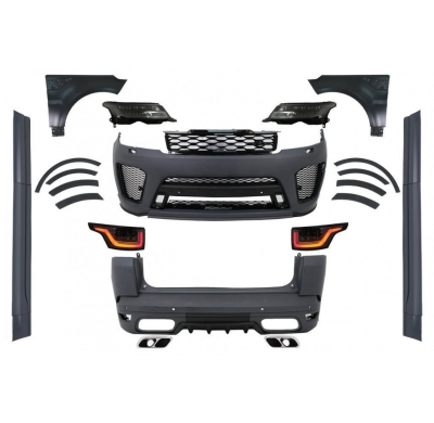 Kit De Carrocería Range Rover Sport 2013-2017 Look 2018 SVR Plástico ABS