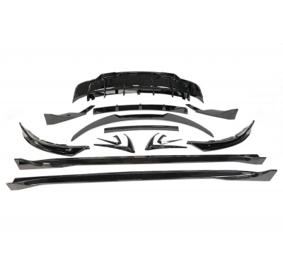 Kit De Carrocería Tesla Model 3 2017-2022 Negro Brillante Fibra de Carbono