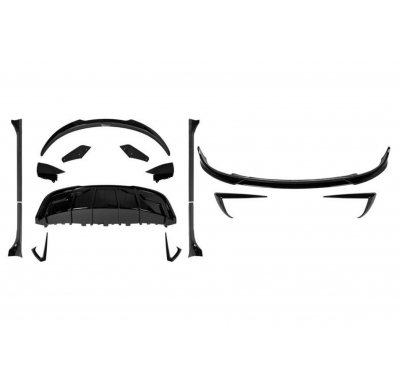 Kit De Carrocería Tesla Model Y Negro Brillante Plástico ABS