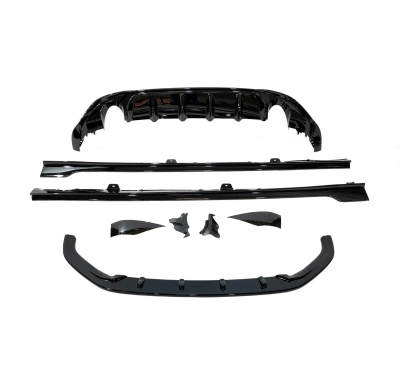 Kit De Carrocería Volkswagen Golf 7.5 GTI Look TCR Brillante Negro Plástico ABS
