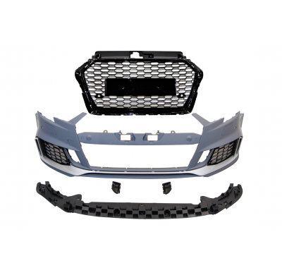 Paragolpes Delantero Audi A3 2016-2019 4 Puertas / Cabriolet Look RS3 Plástico ABS
