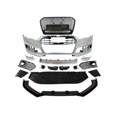 Paragolpes Delantero Audi A6 2015-2018 C7 Look RS6 Spoiler Plástico ABS